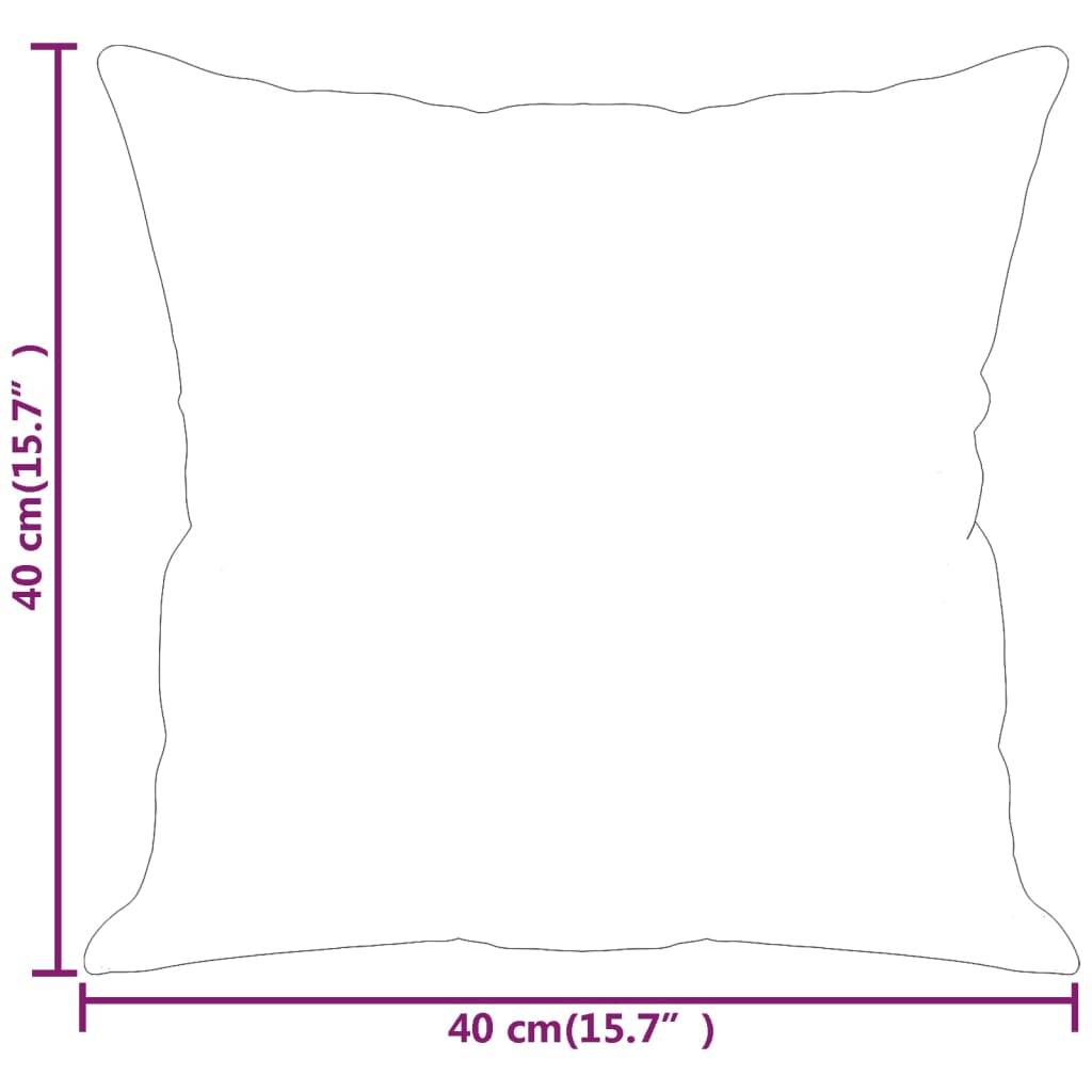 vidaXL Zierkissen 2 Stk. Gelb 40x40 cm Samt