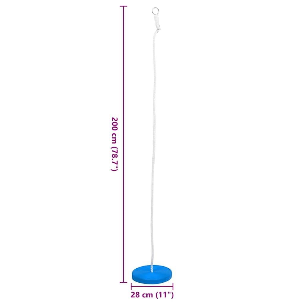 vidaXL Tellerschaukel 180 cm Blau