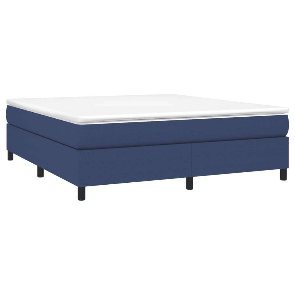 vidaXL Bettgestell ohne Matratze Blau 160x200 cm Stoff