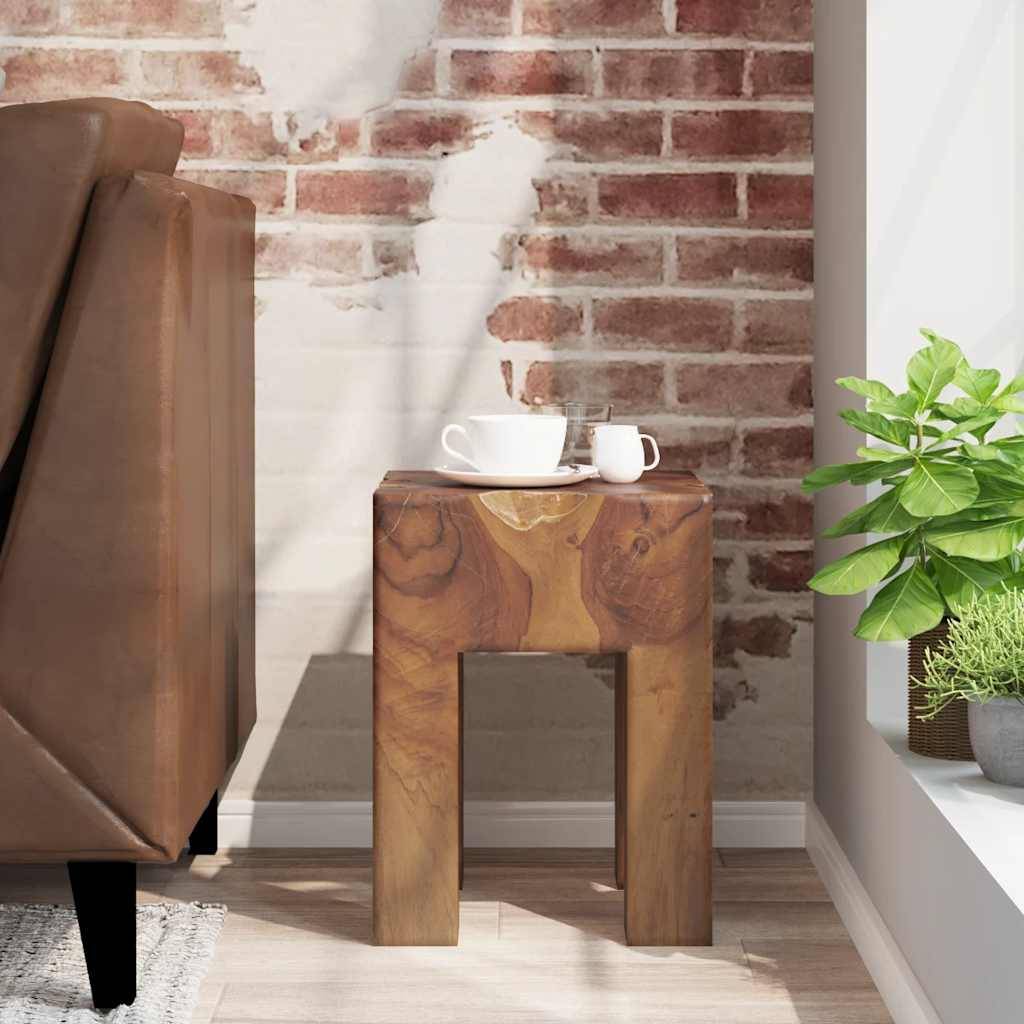 vidaXL Hocker Massivholz Teak