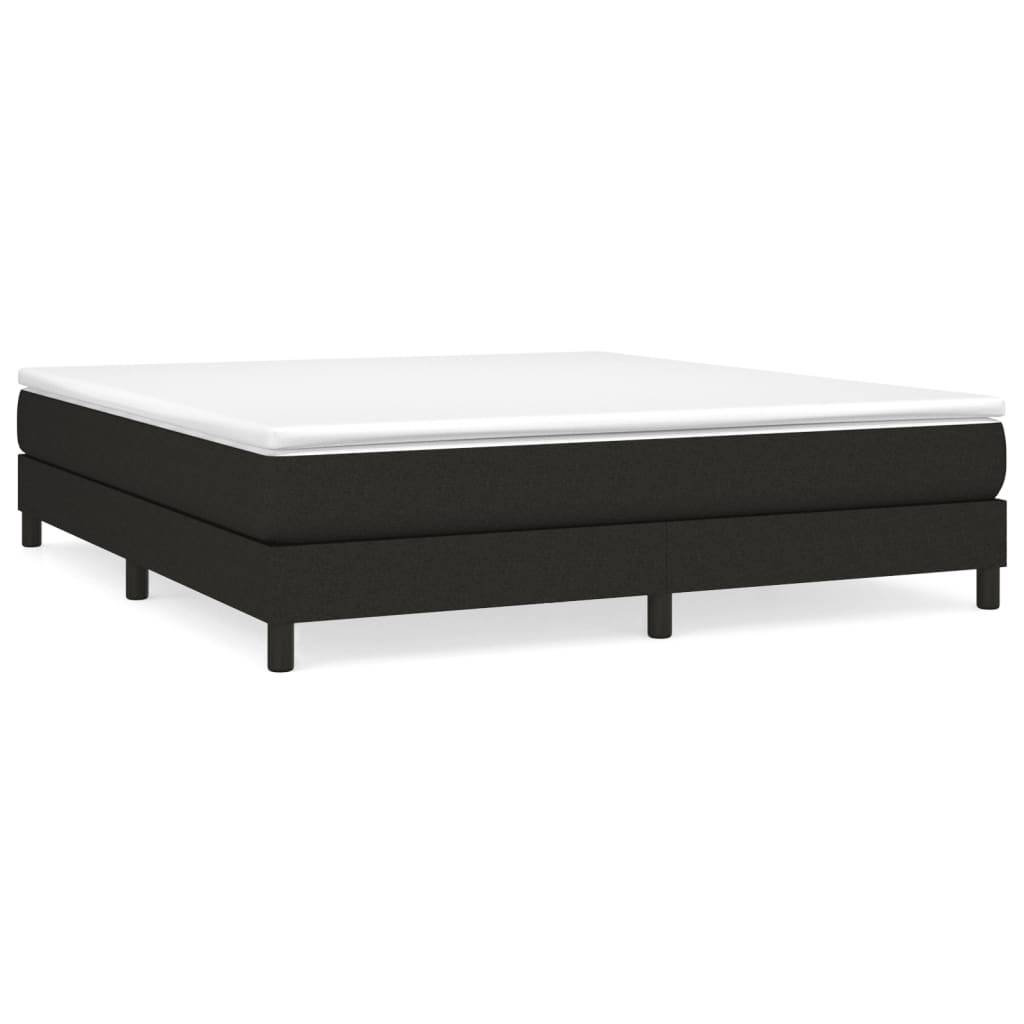 vidaXL Bettgestell ohne Matratze Schwarz 160x200 cm Stoff