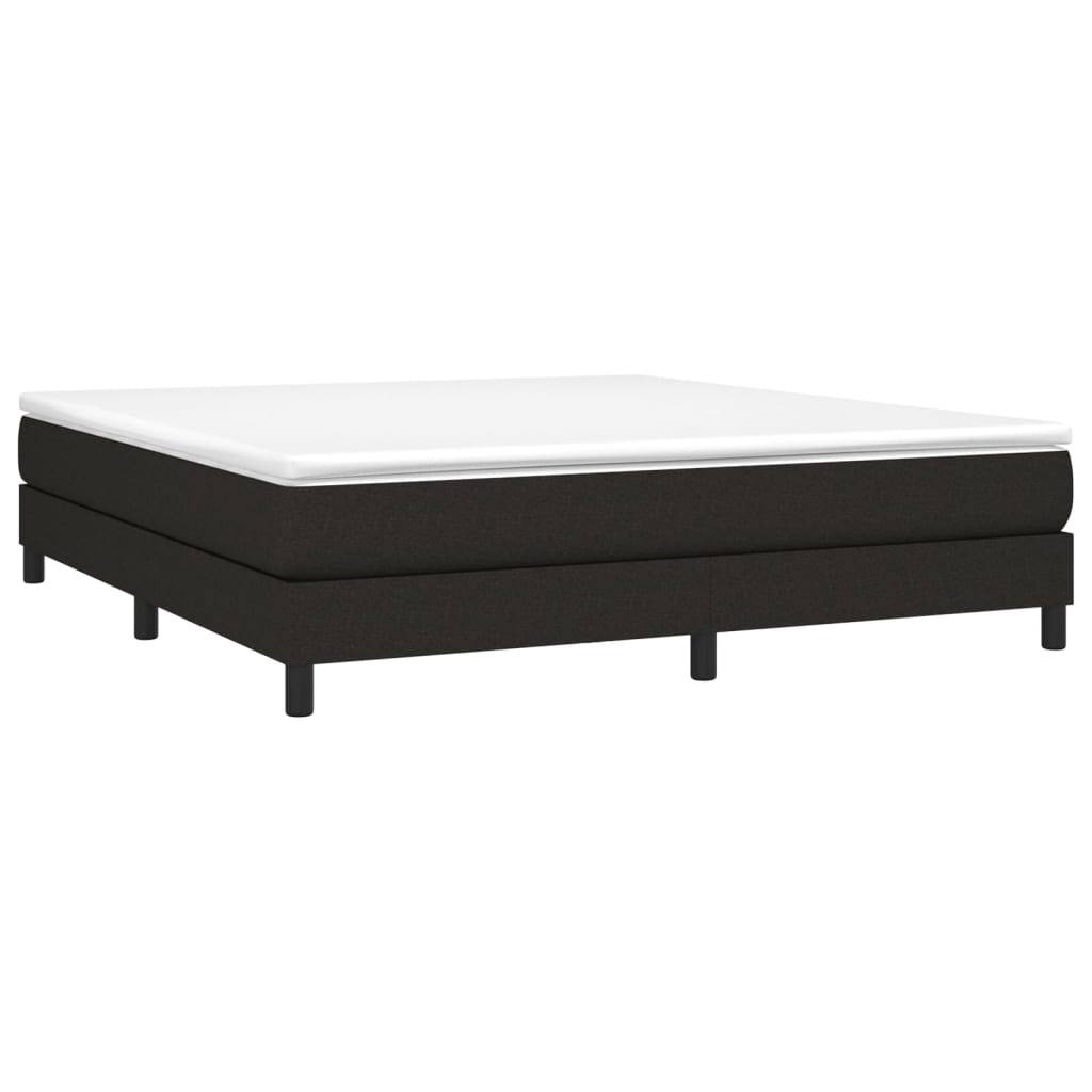 vidaXL Bettgestell ohne Matratze Schwarz 160x200 cm Stoff