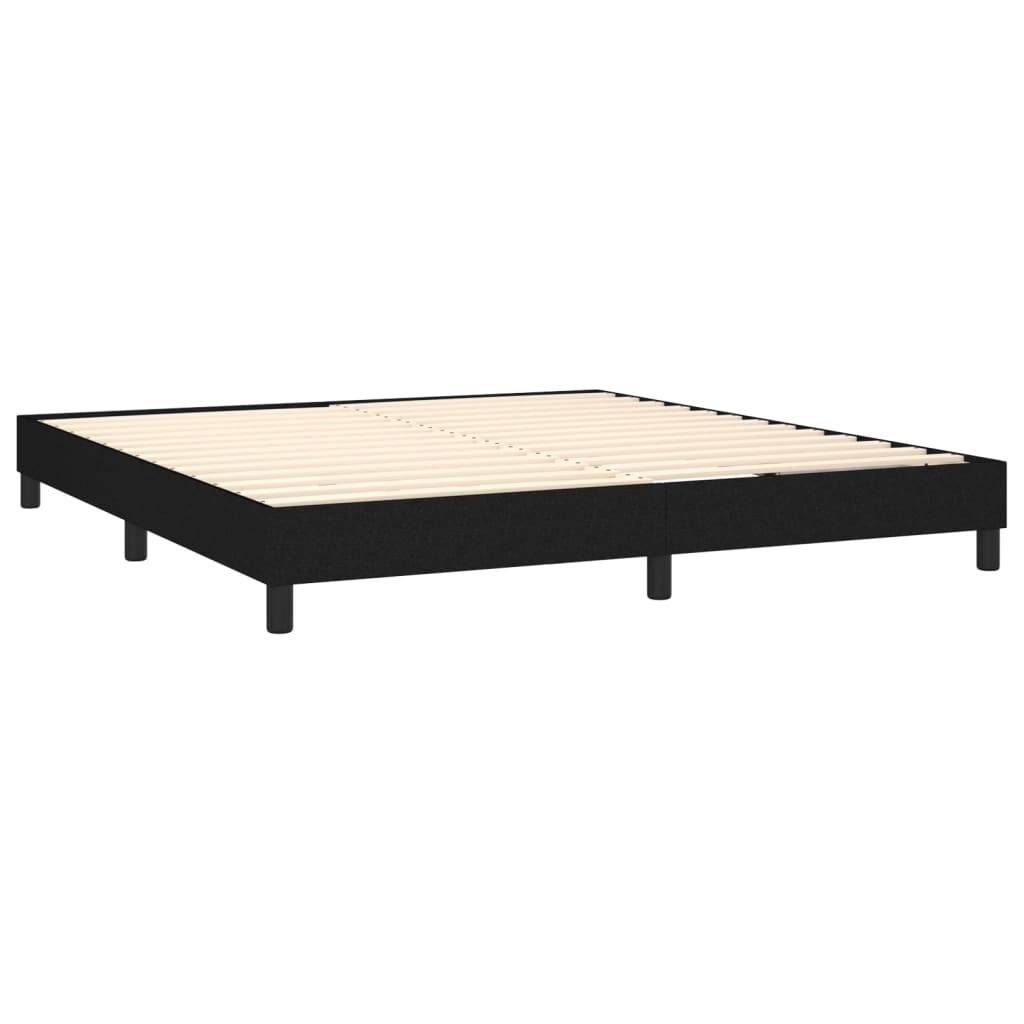 vidaXL Bettgestell ohne Matratze Schwarz 160x200 cm Stoff