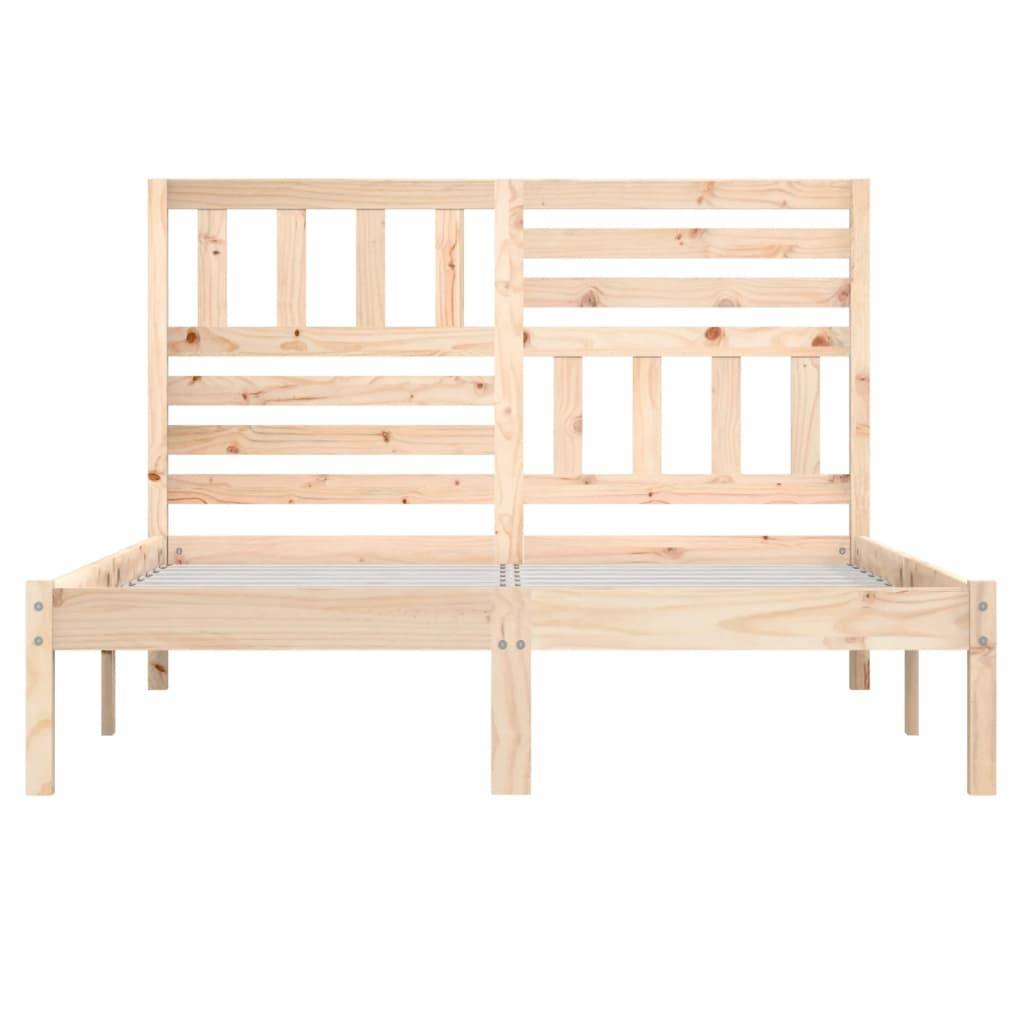vidaXL Massivholzbett Kiefer 140x190 cm