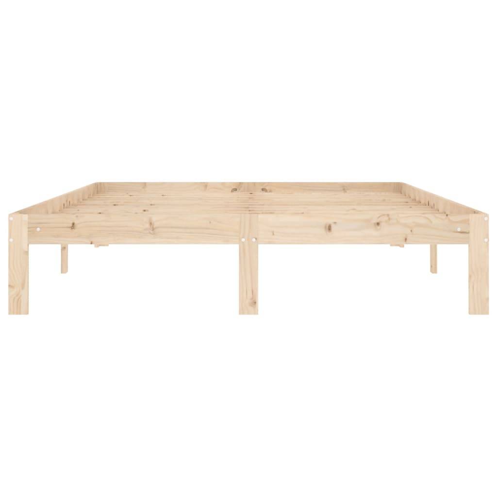 vidaXL Massivholzbett Kiefer 140x200 cm
