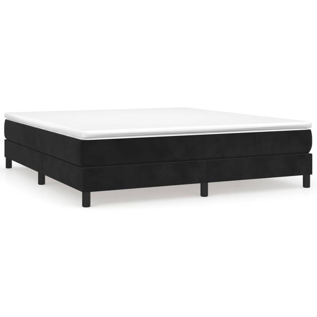 vidaXL Bettgestell ohne Matratze Schwarz 180x200 cm Samt