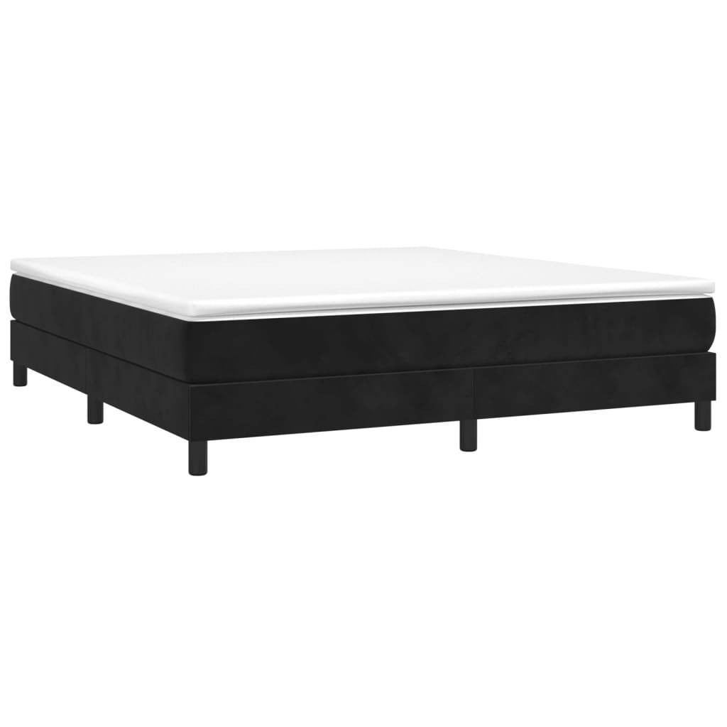 vidaXL Bettgestell ohne Matratze Schwarz 180x200 cm Samt