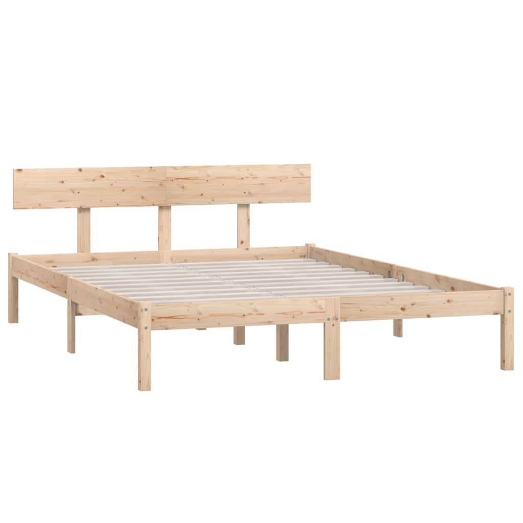vidaXL Massivholzbett ohne Matratze 140x200 cm