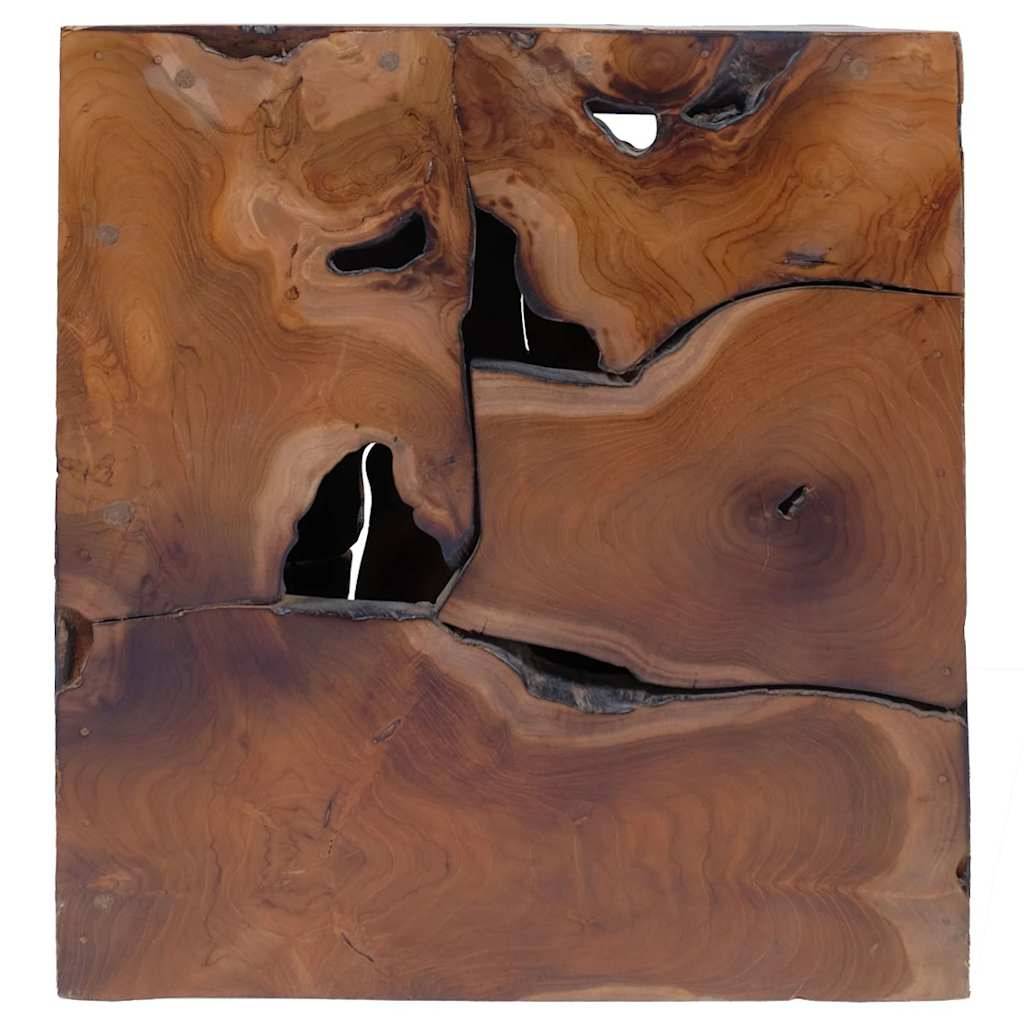 vidaXL Hocker Massivholz Teak