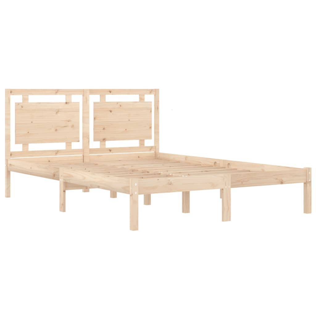 vidaXL Massivholzbett 150x200 cm