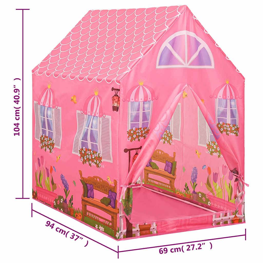 vidaXL Spielzelt für Kinder Rosa 69x94x104 cm
