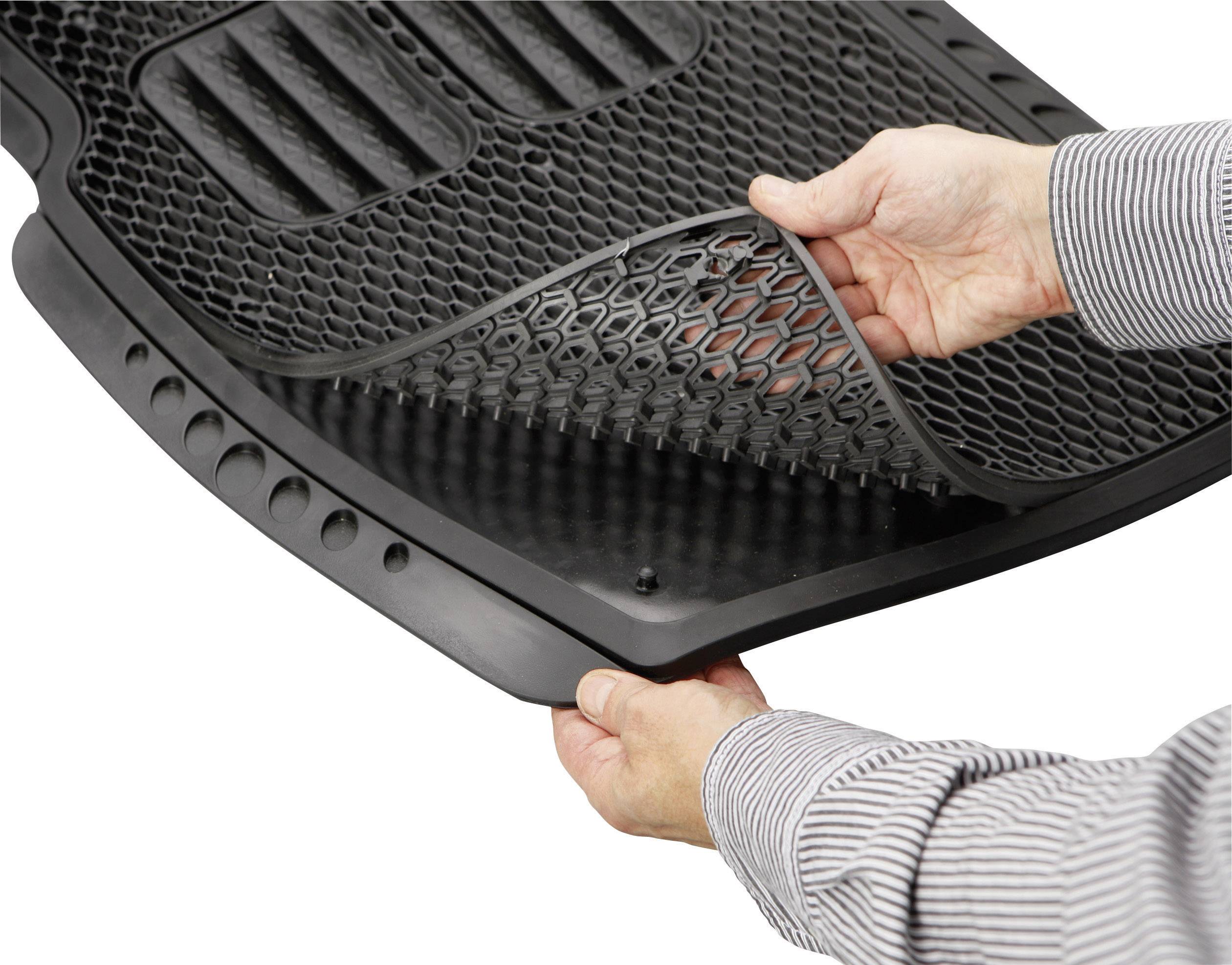 74933 Fußschalenmatte Passend für (Auto-Marke): Universal Gummi (L x B) 72 cm x 50.5 cm Schwarz