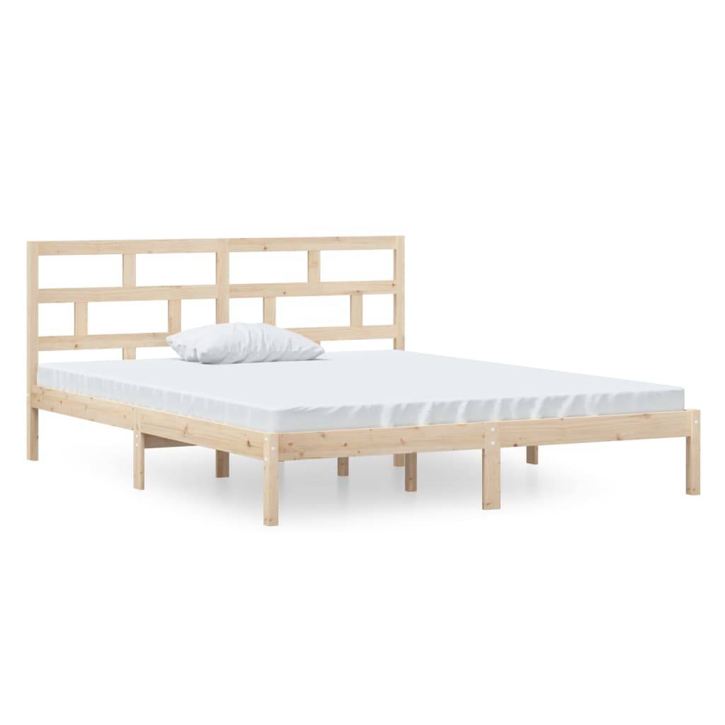 vidaXL Massivholzbett 120x190 cm