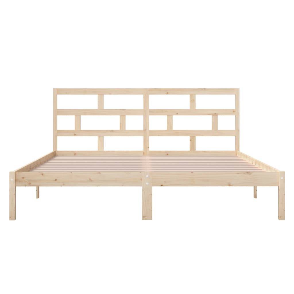 vidaXL Massivholzbett 120x190 cm