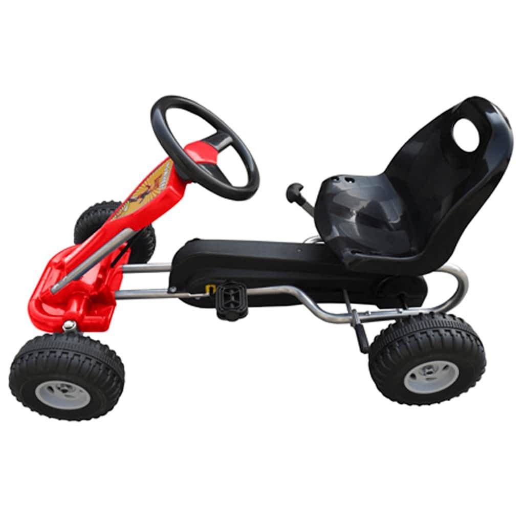vidaXL Pedal Go-Kart Rot
