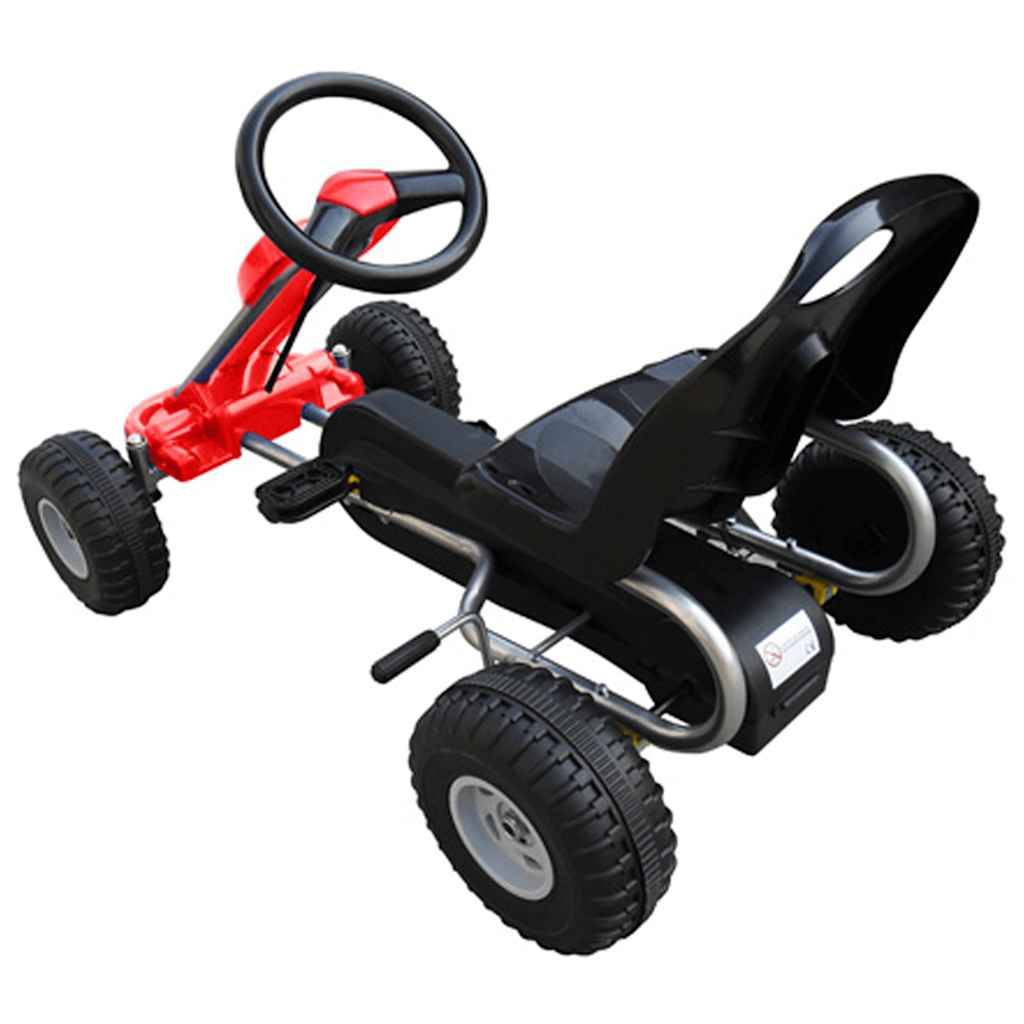 vidaXL Pedal Go-Kart Rot