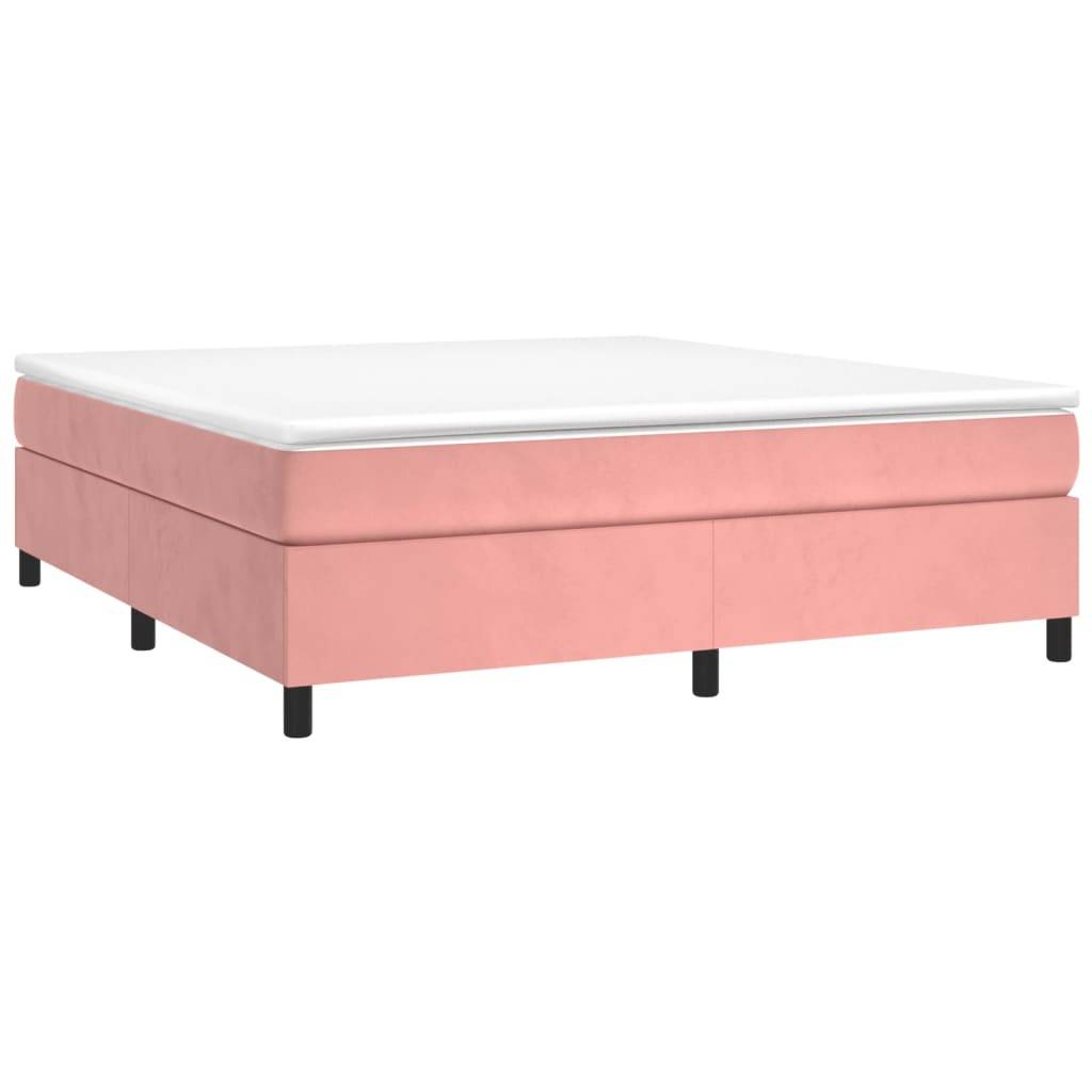 vidaXL Bettgestell Rosa 180x200 cm Samt