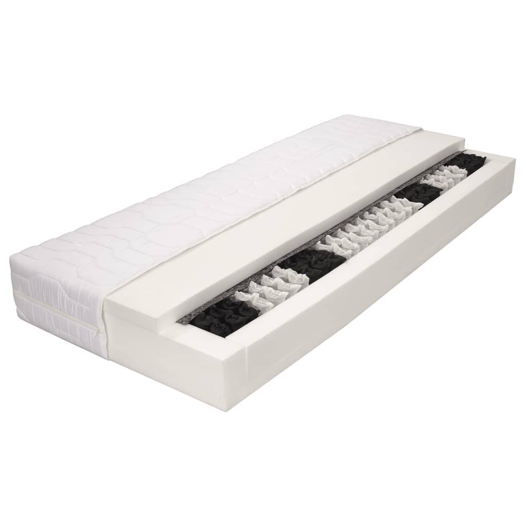 vidaXL Matratze 120 x 200 cm 7 Zonen Taschenfedern 20 cm H2