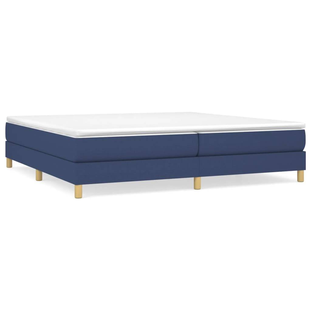 vidaXL Bettgestell ohne Matratze Blau 200x200 cm Stoff