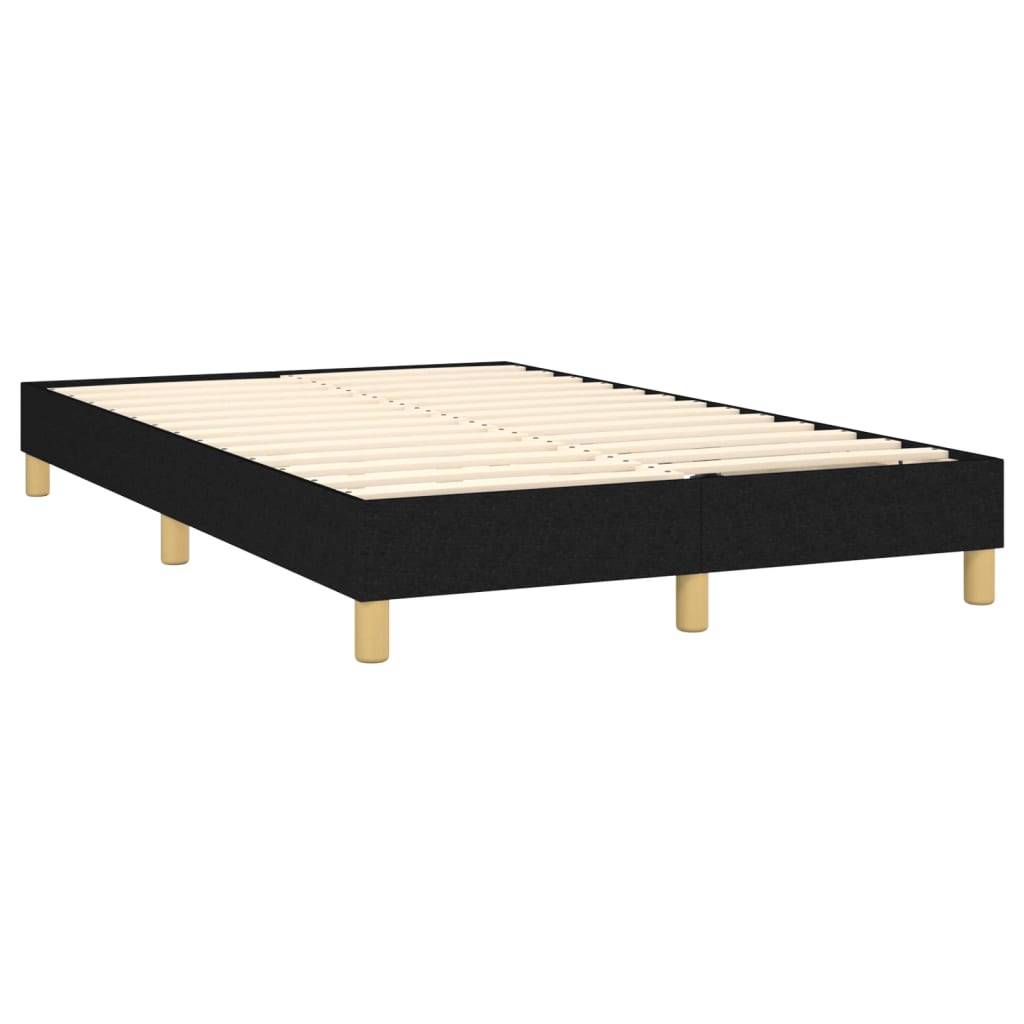 vidaXL Bettgestell ohne Matratze Schwarz 120x200 cm Stoff