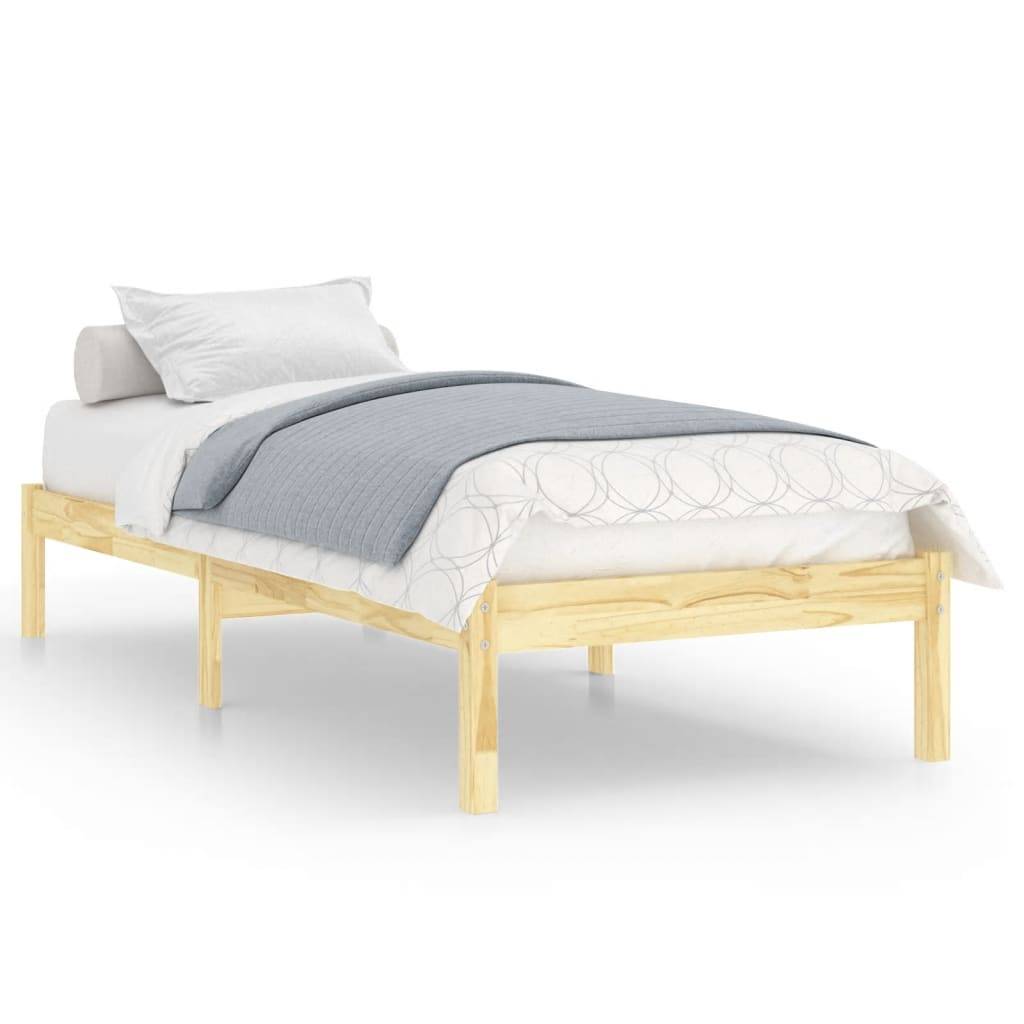 vidaXL Massivholzbett 90x190 cm
