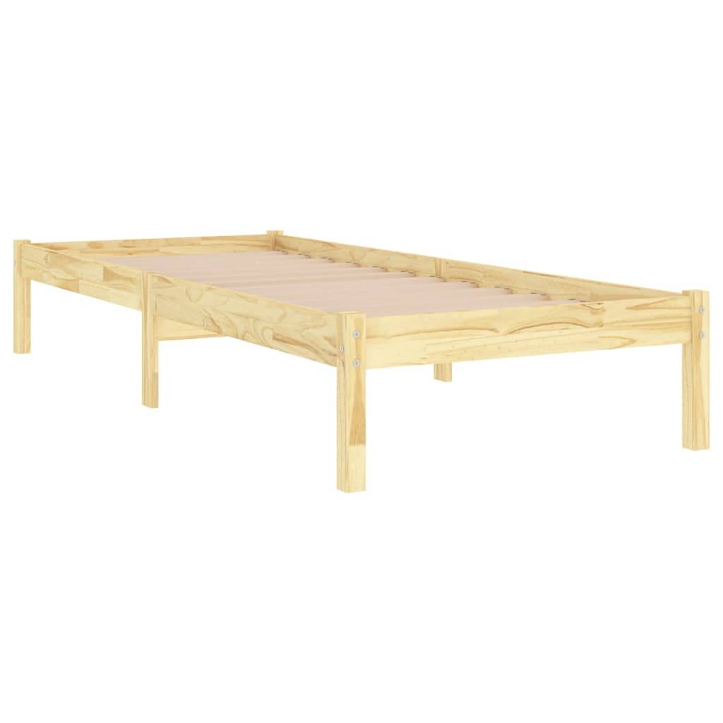 vidaXL Massivholzbett 90x190 cm