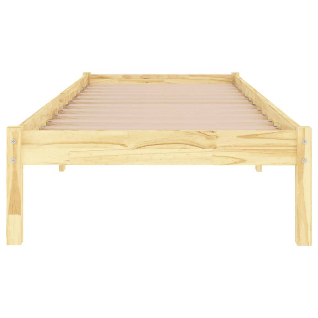 vidaXL Massivholzbett 90x190 cm