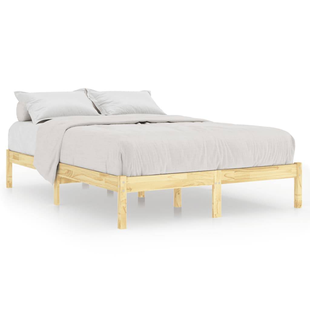 vidaXL Massivholzbett Kiefernholz 140x190 cm