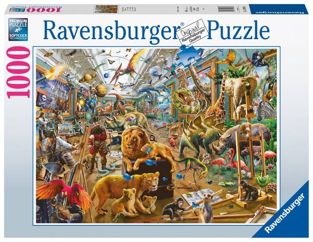 Ravensburger Chaos in der Galerie, Erwachsenenpuzzle, Erwachsenen Puzzle, 1000 Teile, 16996
