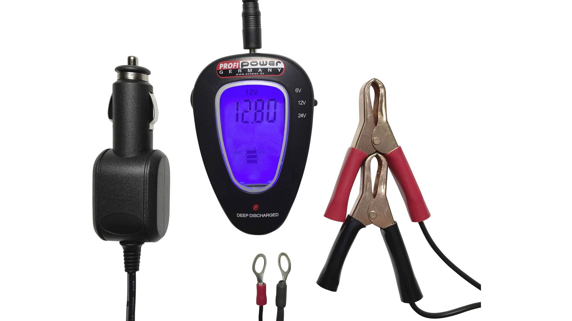 Profi Power 2.913.900 Kfz-Batterietester 6 V, 12 V, 24V 88mm x 60mm x ...
