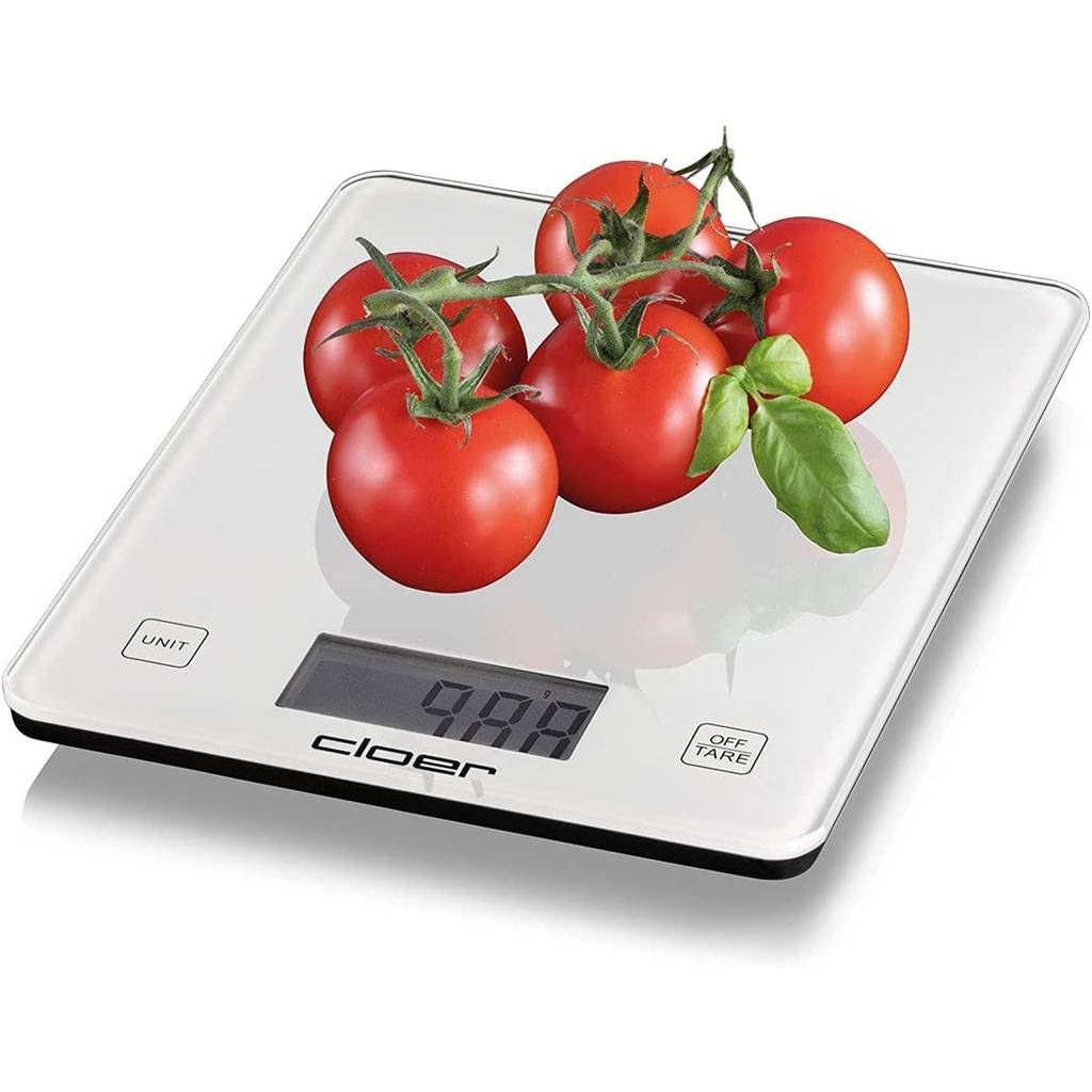 Cloer 6871 Digitale Küchenwaage weiß