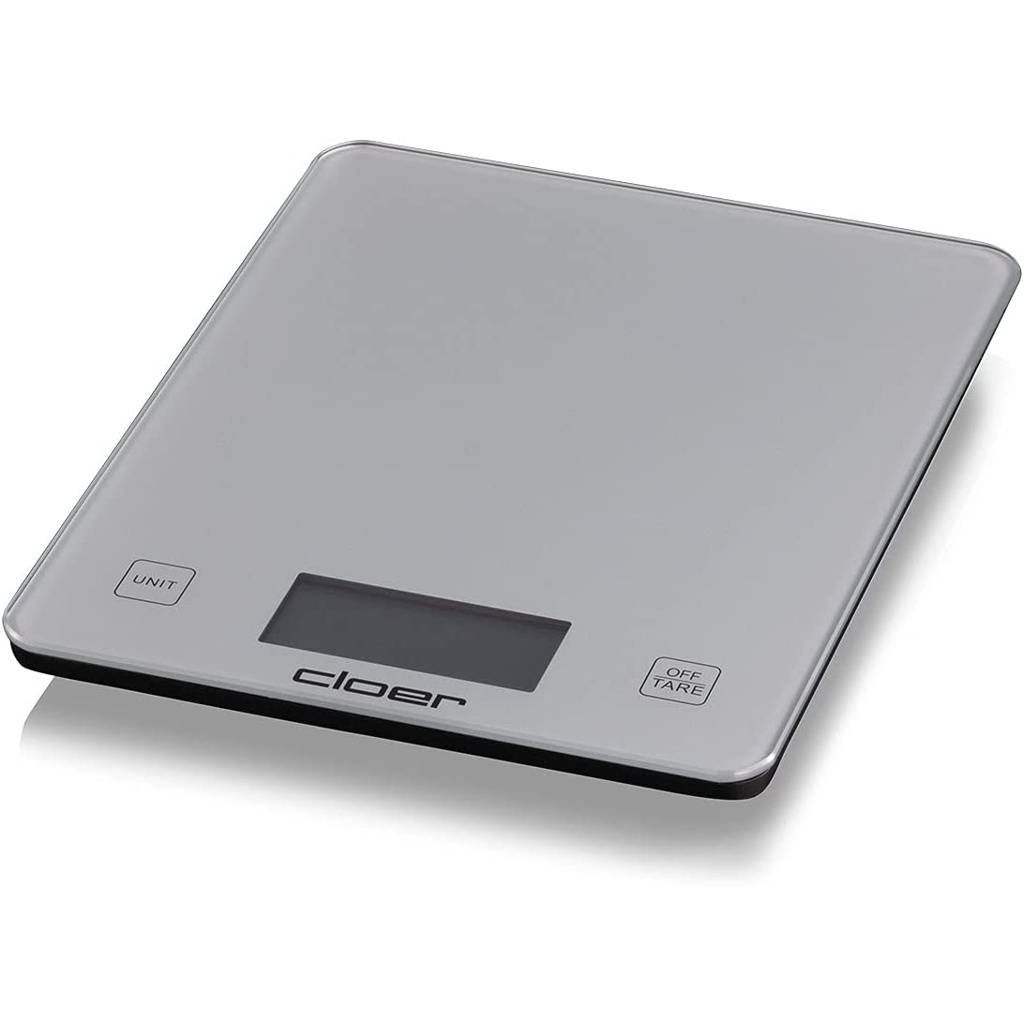 Cloer 6878 Digitale Küchenwaage silber