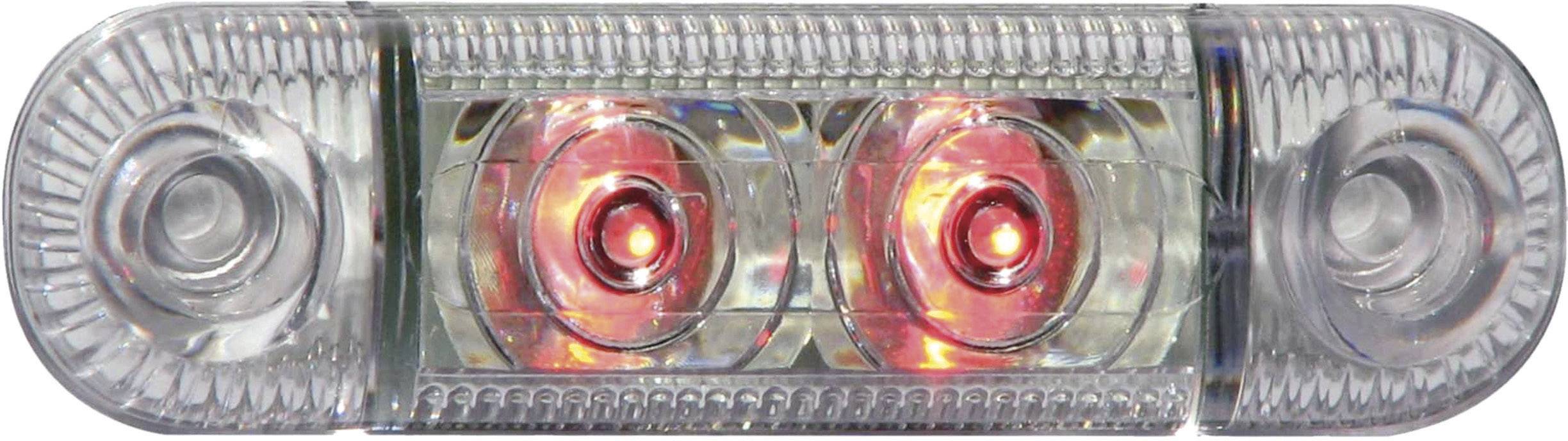 SecoRüt Umriss-Markierungsleuchte Markierungsleuchte seitlich 12 V, 24V Rot Klarglas