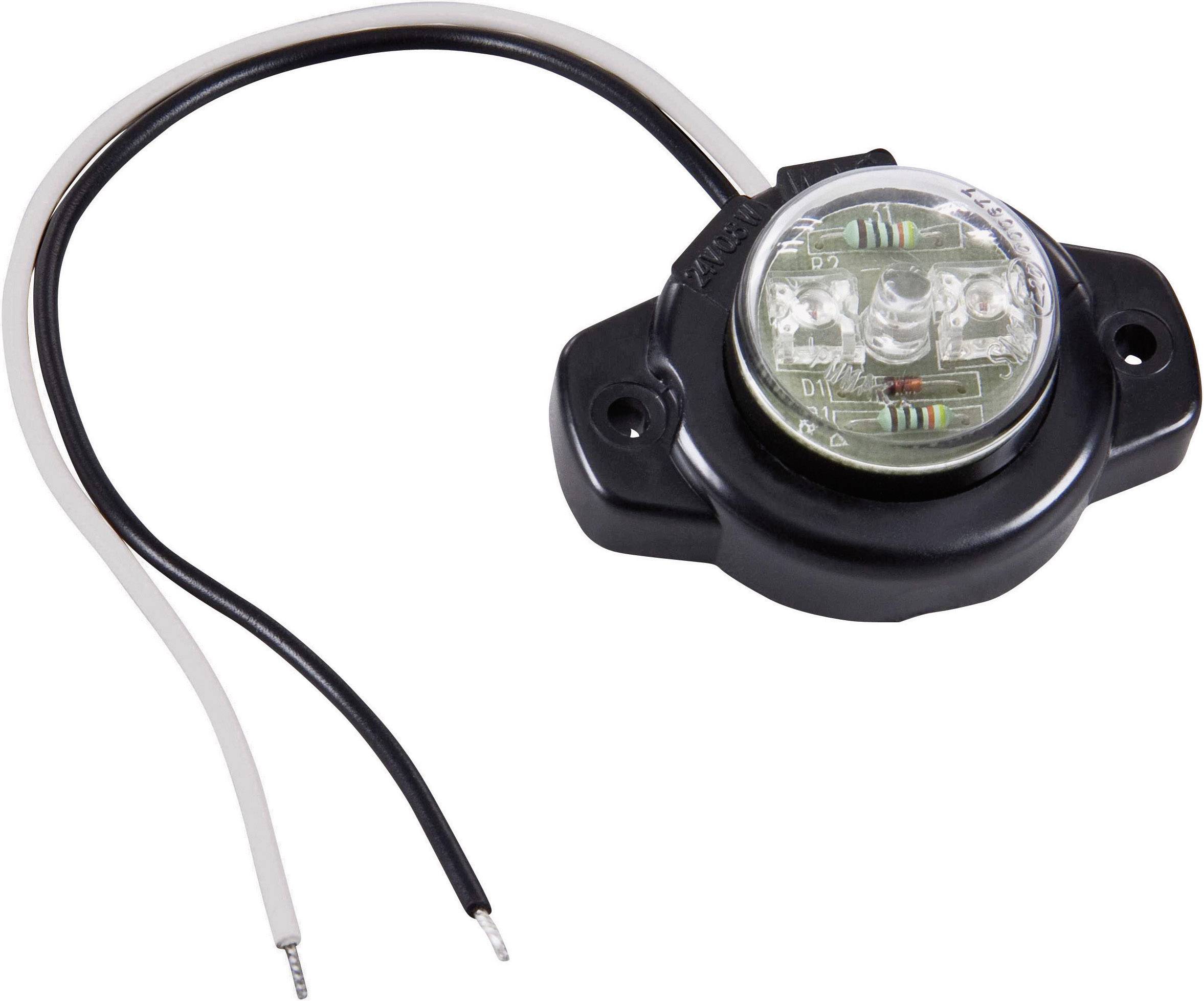 SecoRüt Umriss-Markierungsleuchte Markierungsleuchte seitlich 12 V, 24V Weiß Klarglas