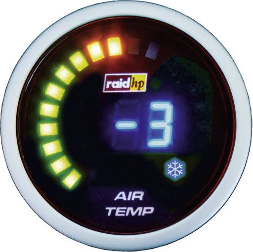 Raid hp 660511 Kfz Einbauinstrument Außen-Temperaturanzeige Messbereich -20 - 125°C NightFlight Di