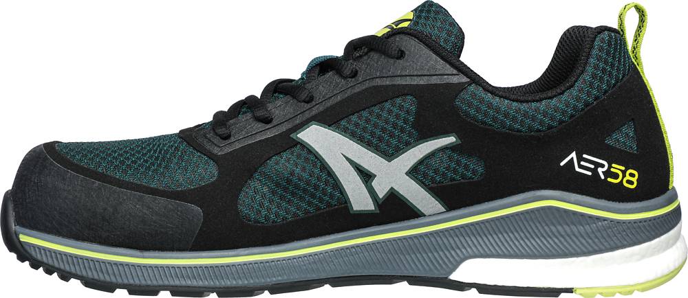 albatros AER58 GREEN LOW sportlicher Sicherheitsschuh S1P schwarz/grün Gr. 39