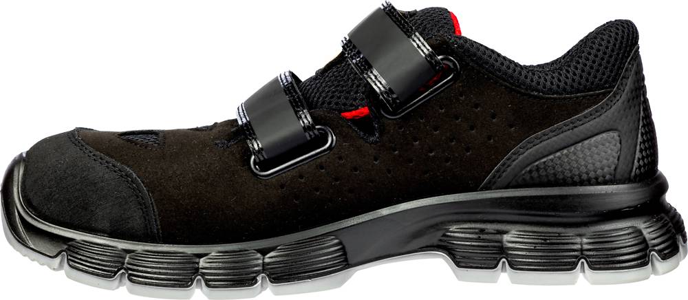 Puma AVIAT LOW bequeme Sicherheitssandale S1P schwarz/rot Gr. 41