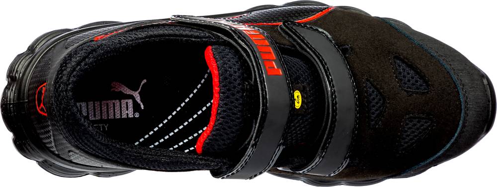 Puma AVIAT LOW bequeme Sicherheitssandale S1P schwarz/rot Gr. 41