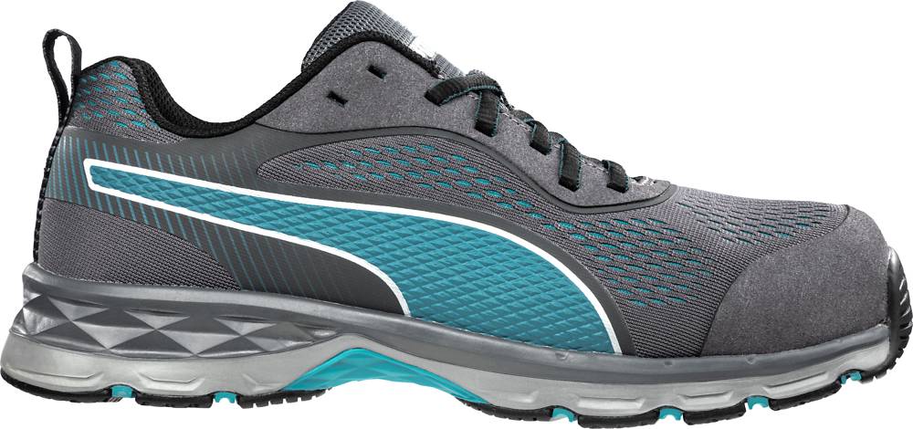 Puma FUSE KNIT BLUE LOW sportlicher Damen-Sicherheitsschuh S1P grau/blau Gr. 40