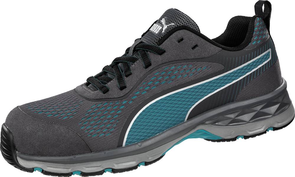 Puma FUSE KNIT BLUE LOW sportlicher Damen-Sicherheitsschuh S1P grau/blau Gr. 42