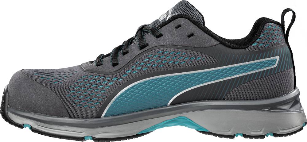 Puma FUSE KNIT BLUE LOW sportlicher Damen-Sicherheitsschuh S1P grau/blau Gr. 36