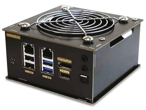 ODROID H3-CASE 2 SBC-Gehäuse Schwarz