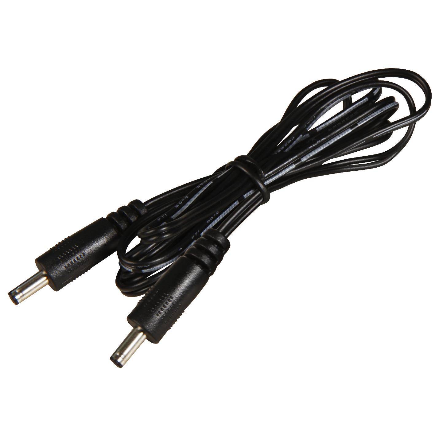 DC-Verbindungskabel, 3,5 x 1,35mm Hohlstecker - 3,5 x 1,35mm Hohlstecker, 1,0m, schwarz