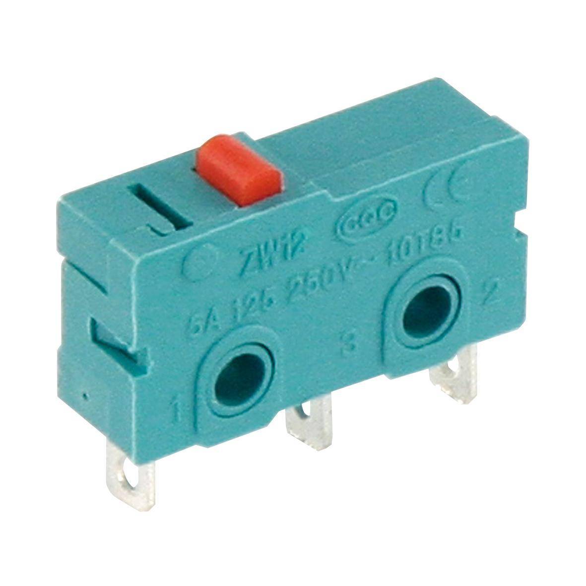 Microschalter McPower, 250V/5A, 3-polig, gefedert, Taster: EIN/EIN