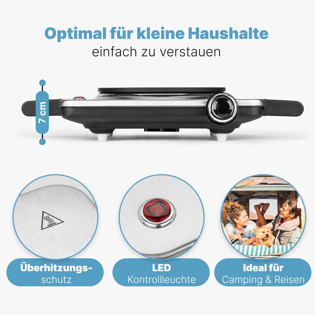 Clatronic EKP 3788 263986 Kochplatte Überhitzungsschutz