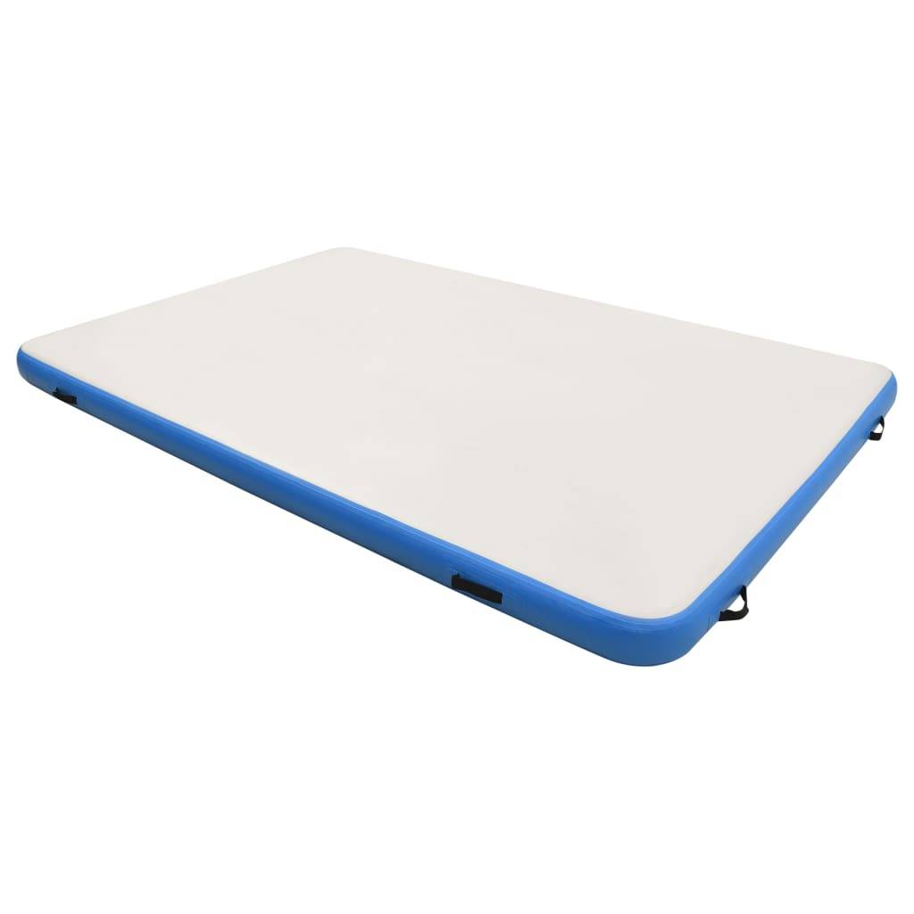 vidaXL Aufblasbare Schwimmmatte Blau und Weiß 300x300x15 cm