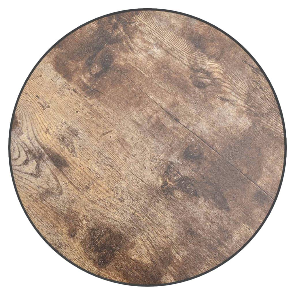 vidaXL Beistelltisch Schwarz und Gelb Ø35 cm MDF
