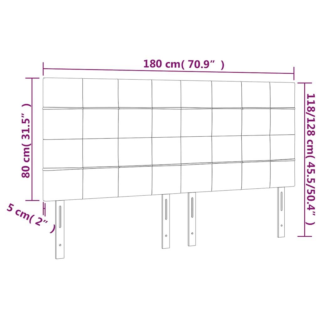 vidaXL Kopfteile 4 Stk. Dunkelgrün 90x5x78/88 cm Samt