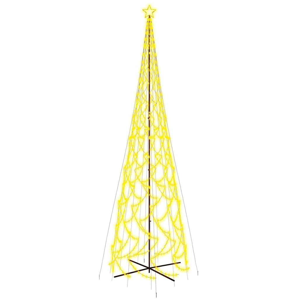 vidaXL LED-Weihnachtsbaum Kegelform Warmweiß 3000 LEDs 230x800 cm