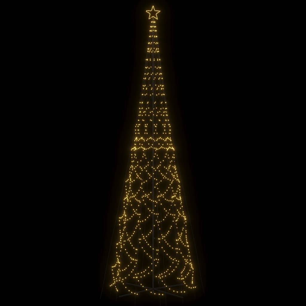 vidaXL LED-Weihnachtsbaum Kegelform Warmweiß 3000 LEDs 230x800 cm